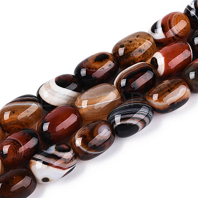 Natural Agate Beads Strands G-N356-02A-10-1