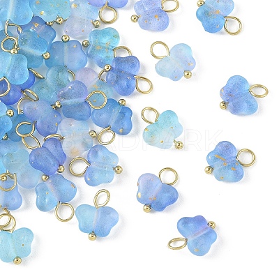 50Pcs Butterfly Acrylic Charms HJEW-YW00234-03-1