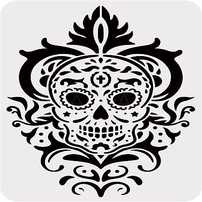 Plastic Reusable Drawing Painting Stencils Templates DIY-WH0202-358-1