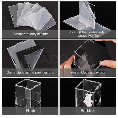 Trasparent Acrylic Toys Action Figures Display Boxs ODIS-WH0038-07A-1