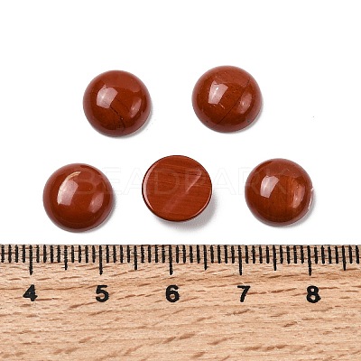 Natural Red Jasper Cabochons X-G-H1596-FR-10mm-15-1