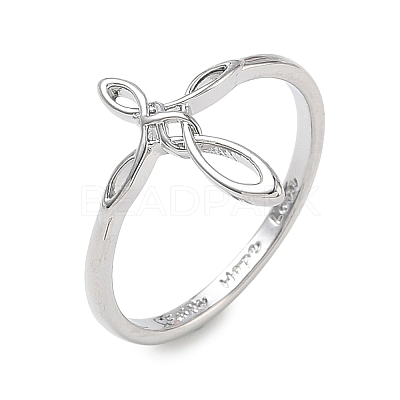 Brass Finger Rings for Women RJEW-K261-07A-P-1