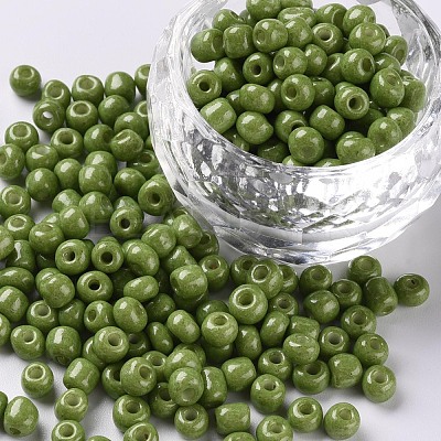 Baking Paint K9 Glass Seed Beads SEED-S003-K9-1