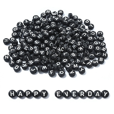 Opaque Acrylic Horizontal Hole Beads SACR-YW0001-70-1