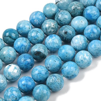 Natural Gemstone Hemimorphite Round Beads Strands G-L145-14mm-01-1
