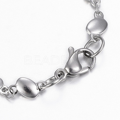 Tarnish Resistant 304 Stainless Steel ID Bracelets BJEW-H520-16P-1