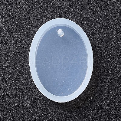 Oval Shape DIY Silicone Pendant Molds AJEW-P038-01-1
