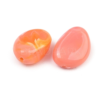 Opaque Acrylic Imitation Gemstone Beads X-OACR-G064-09A-1