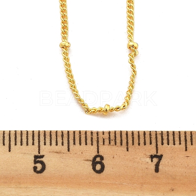2MM Brass Satellite Chain Necklaces for Women NJEW-D302-49G-1