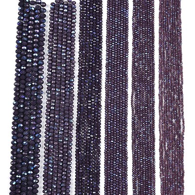 Electroplate Opaque Solid Color Glass Beads Strands EGLA-A044-P4mm-L11-1