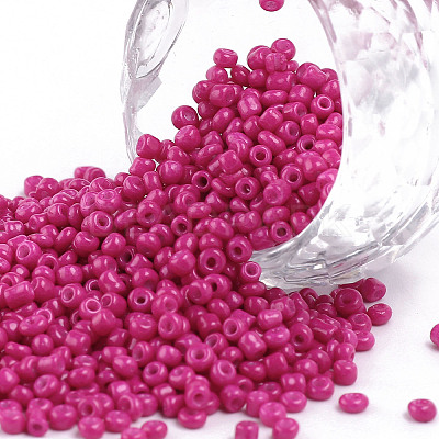 Baking Paint Glass Seed Beads SEED-US0003-2mm-K24-1