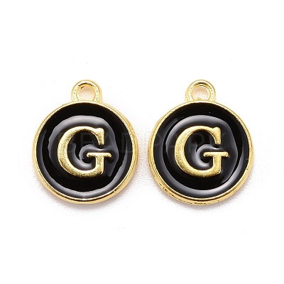 Golden Plated Alloy Charms ENAM-S118-02G-1