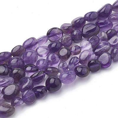 Natural Amethyst Beads Strands G-S340-10-1