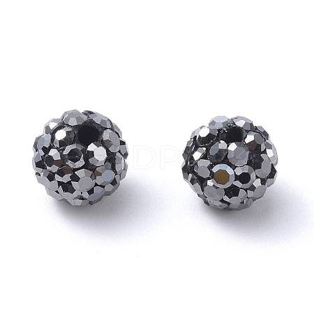 Pave Disco Ball Beads RB-Q195-14mm-1-1