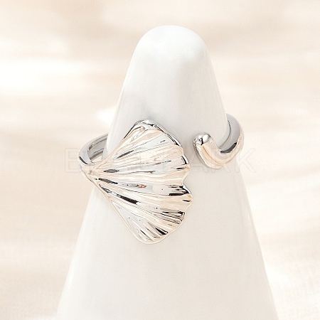 Brass Adjustable Cuff Rings for Women RJEW-B132-01B-G-1