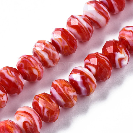 Handmade Lampwork Beads Strands LAMP-T007-12C-1