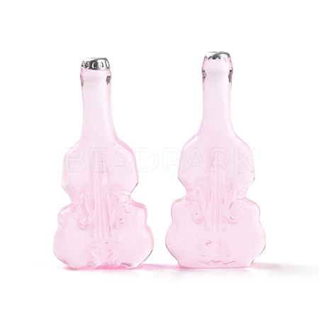Violin Shape Dummy Wine Bottle Resin Cabochon RESI-E025-01B-1