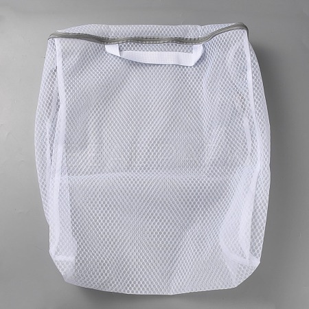 Polyester Mesh Zipper Laundry Bags with Handles ABAG-TAC0003-13C-03-1