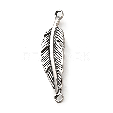 304 Stainless Steel Connector Charms STAS-L284-01AS-1