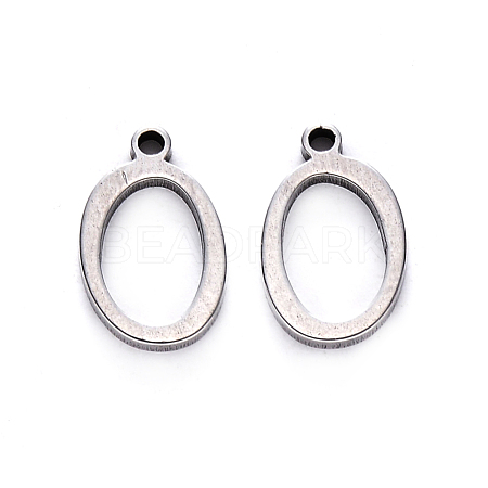 Tarnish Resistant 201 Stainless Steel Charms STAS-R105-O-1