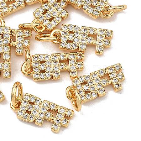SHEGRACE Brass Micro Pave Clear Cubic Zirconia Pendants XGRQ2C624-408G-1