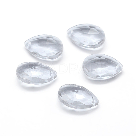 Faceted Glass Pendants X-GLAA-F069-S-A01-1