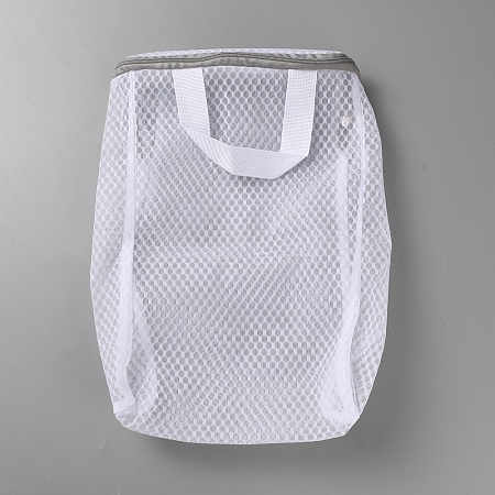 Polyester Mesh Zipper Laundry Bags with Handles ABAG-TAC0003-13A-03-1
