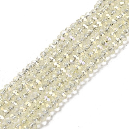 Electroplate Glass Beads Strands EGLA-J144-FR-A01-1