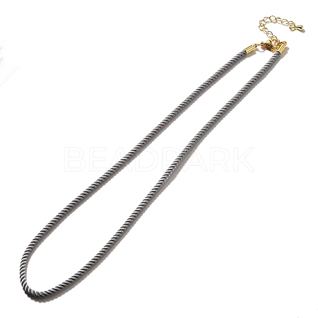 Nylon Milan Cord Necklace Making MAK-M028-01G-21-1