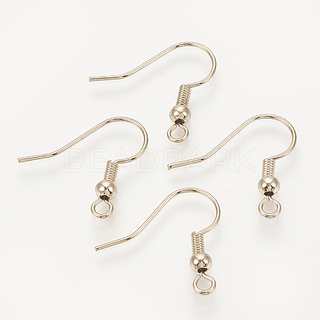 Brass Earring Hooks KK-T029-132LG-NF-1