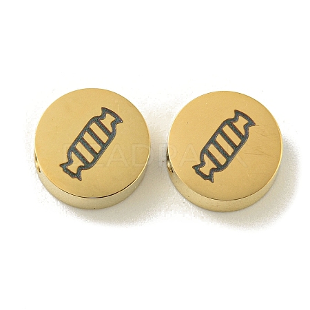Halloween 304 Stainless Steel Beads STAS-U017-01G-N-1