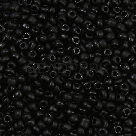 Frosted Opaque 8/0 Glass Seed Beads X-SEED-R029-3mm-A07-1
