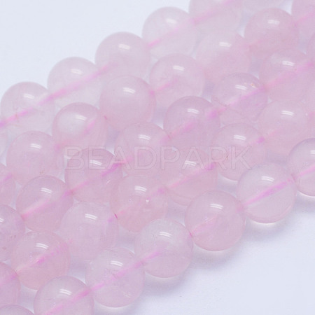 Natural Brazil Rose Quartz Beads Strands G-L478-35-8mm-1
