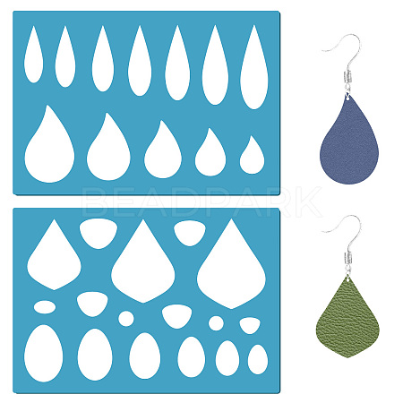 Acrylic Earring Handwork Template DIY-WH0359-021-1