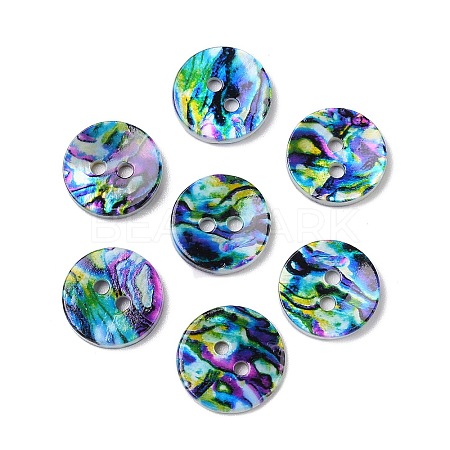 2-Hole Freshwater Shell Buttons SHEL-A004-01D-1