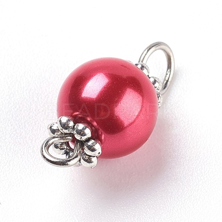Pearlized Glass Pearl Links connectors PALLOY-JF00348-06-1