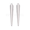 304 Stainless Steel Pendants STAS-T075-22B-P-1