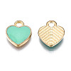 Alloy Enamel Charms X-ENAM-S121-041E-2
