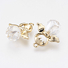 Rainbow Plated Glass Pendants PALLOY-P168-074-1