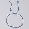 Adjustable Glass Seed Beaded Friendship Braided Bracelets for Daily Wear and Gifts BE2039-12-1