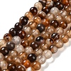 Natural Striped Agate/Banded Agate Beads Strands G-Z060-A01-A10-1