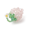 Glass Seed Beaded Pendants PALLOY-MZ01238-5
