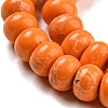 Synthetic Imperial Jasper Dyed Beads Strands G-D077-E01-02F-4
