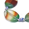 Natural Banded Agate/Striped Agate Beads Strands G-L544-012-3