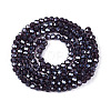 Electroplate Transparent Glass Beads Strands EGLA-A035-T3mm-A15-2