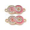 Alloy Crystal Rhinestone Connector Charms FIND-C019-38KCG-3