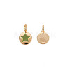 Brass Enamel Charms KK-S356-671G-NF-3