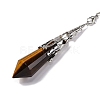 Natural Tiger Eye Pointed Dowsing Pendulum Big Pendants G-H285-06P-A02-3