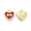 Alloy Rhinestone Pendants X-ALRI-E006-02LG-2