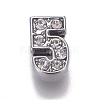 Alloy Rhinestone Slide Charms PALLOY-WH0065-28E-1
